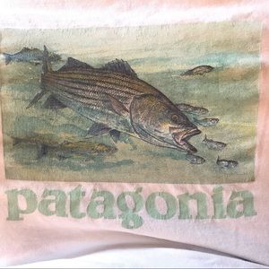 Patagonia Organic Cotton Fishing LS Tee Size L